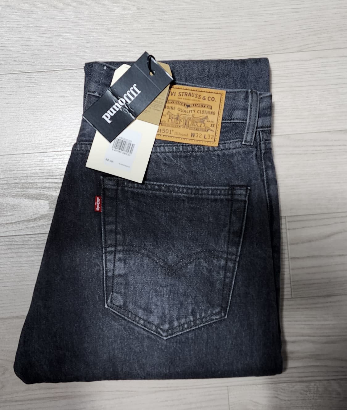 리바이스×자운드 501'93 (다크 그레이 스톤워시) 32×32 상품이미지3