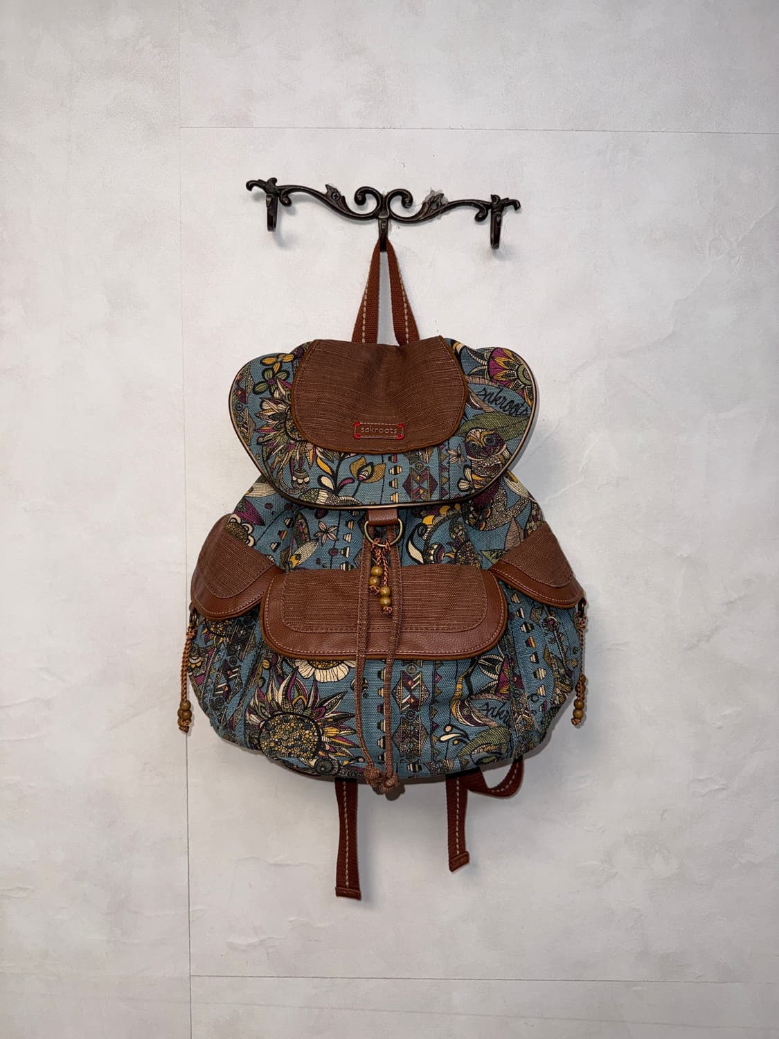 Sakroots blue ethnic multi pocket 백팩 상품이미지1