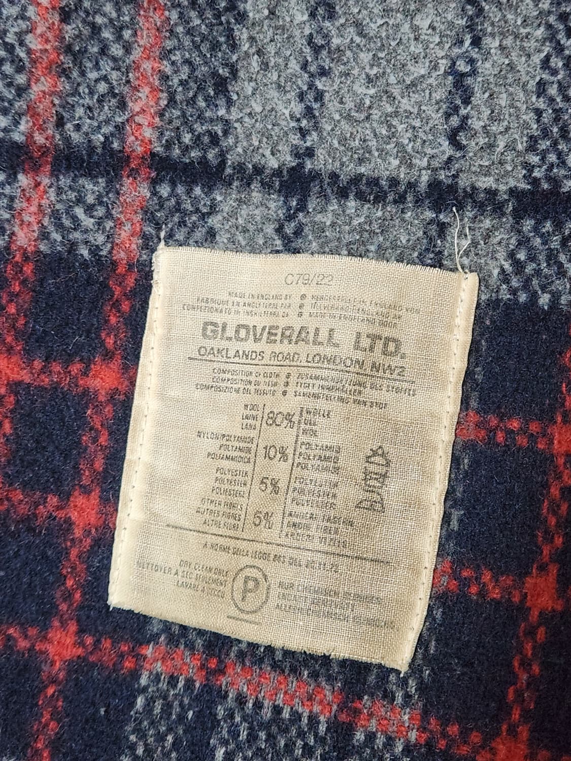 70s 글로버올 헤비 울 더플코트 상품이미지8