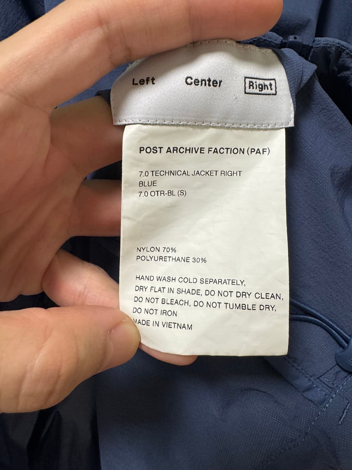 파프 paf 7.0 테크니컬 자켓 라이트 s사이즈 상품이미지3