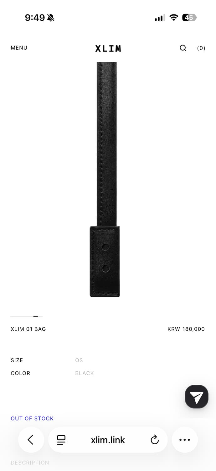 XLIM 01 BAG BLACK 상품이미지6