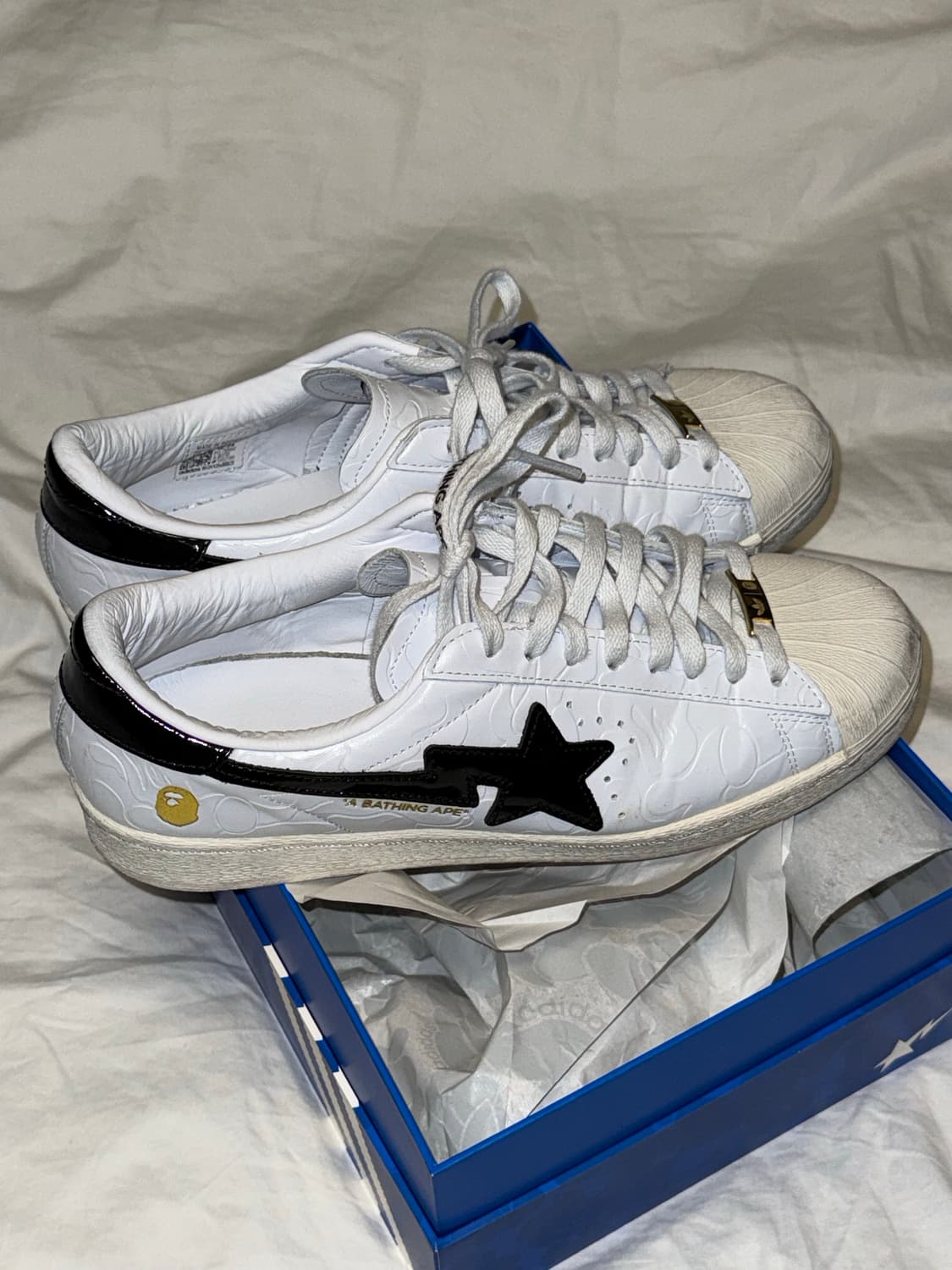 [285] 아디다스 x 베이프 슈퍼스타 (빈티지 클라우드 화이트) 상품이미지1