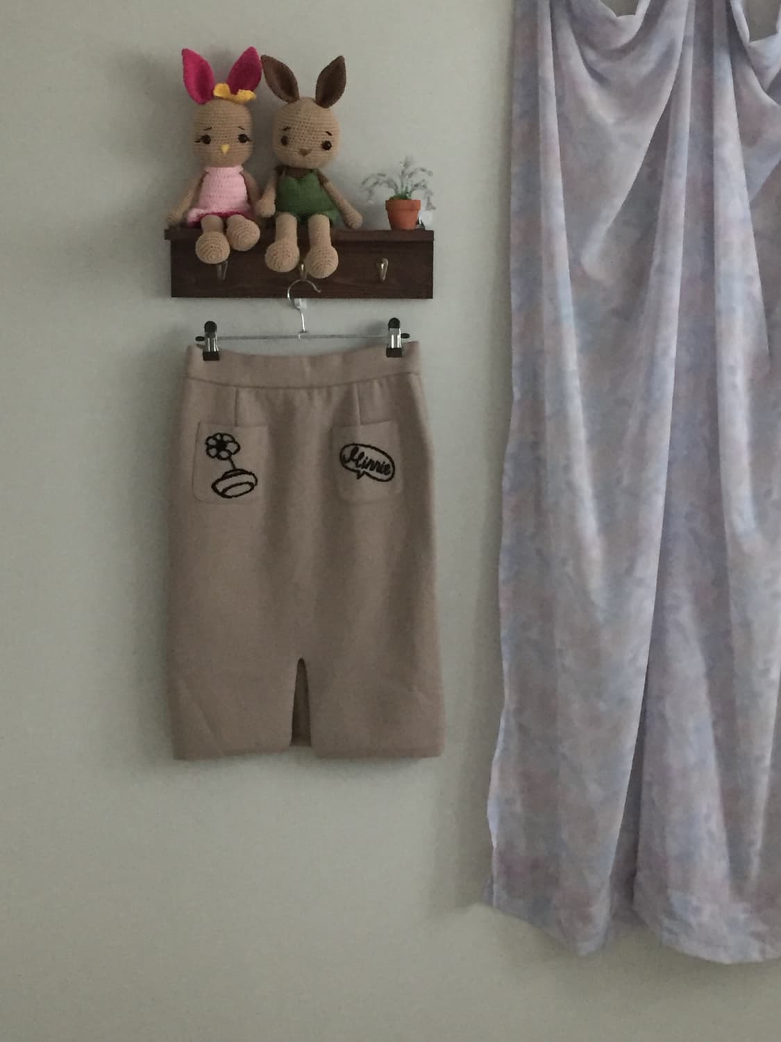 디즈니 베이지 니트 스커트 상품이미지2