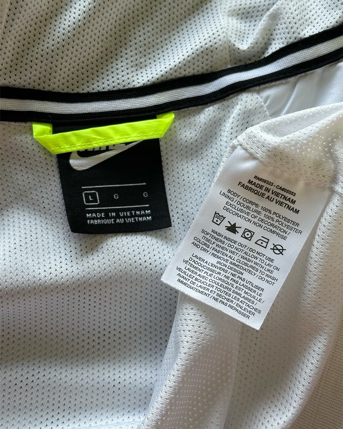 나이키 형광 배색 바람막이 상품이미지6