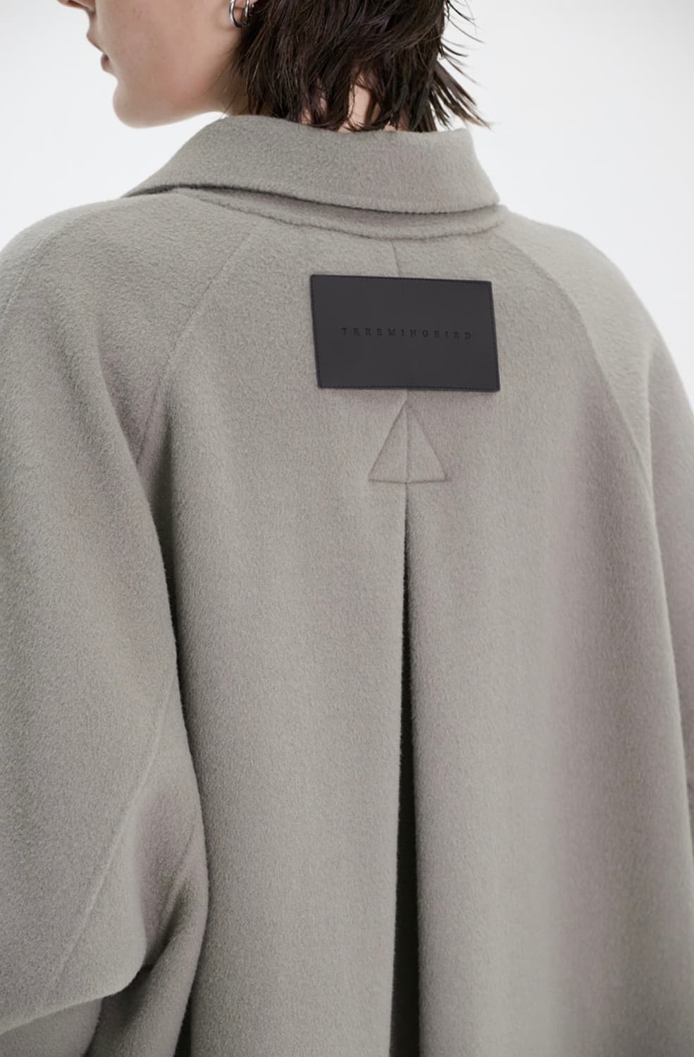 트리밍버드 와이드 롱코트 [카키그레이] 상품이미지6