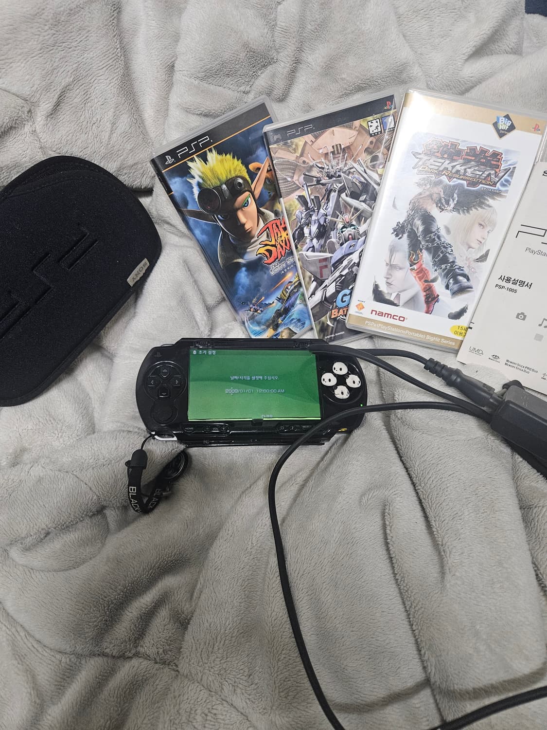 PSP 1005 번들 게임 (철권/건담/잭앤덱스터) 세트 상품이미지1