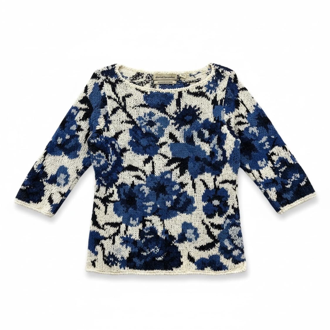 david brooks 플라워 패턴 니트 S/P 상품이미지1