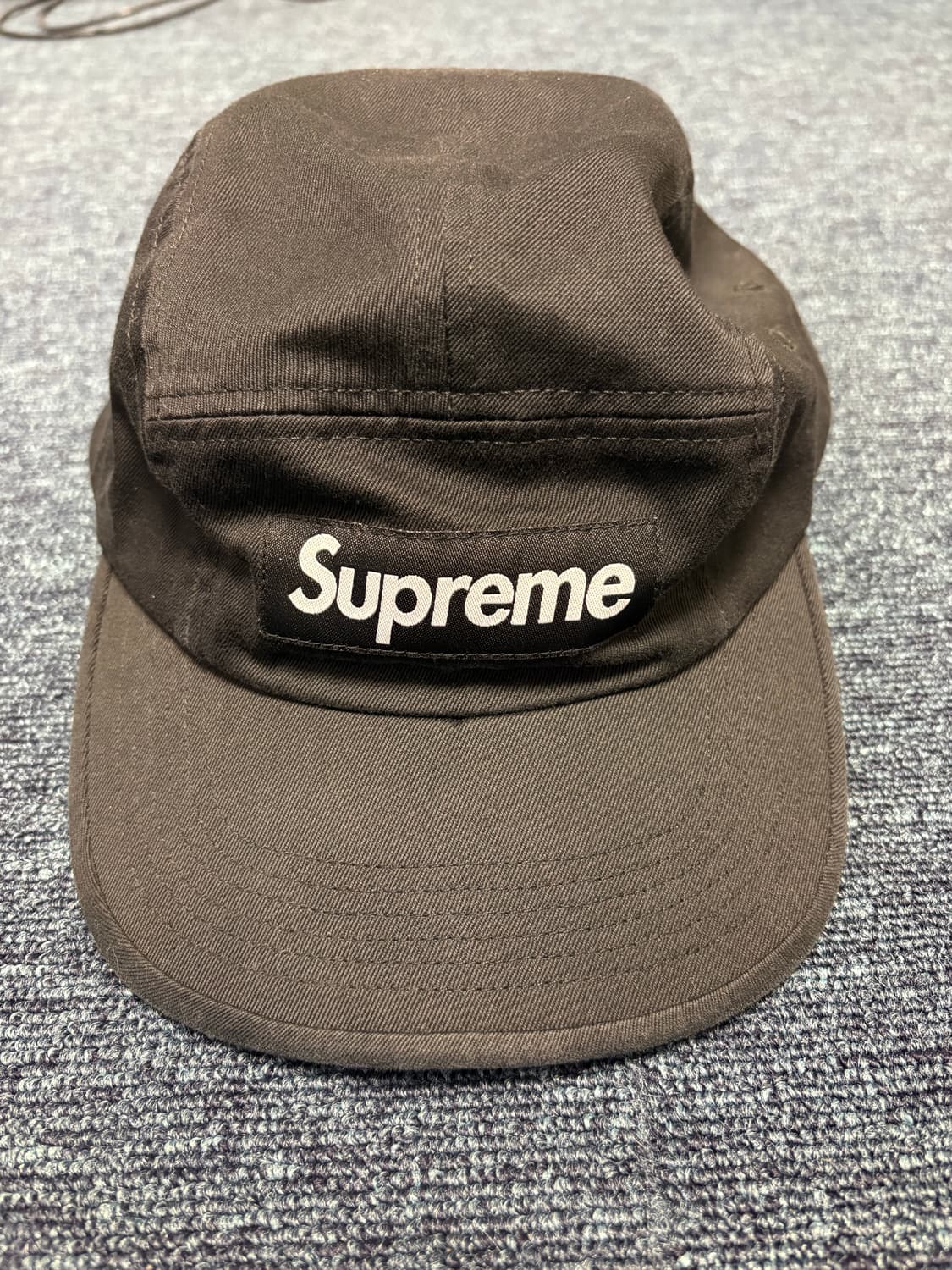 슈프림 캠프캡 블랙 상품이미지1