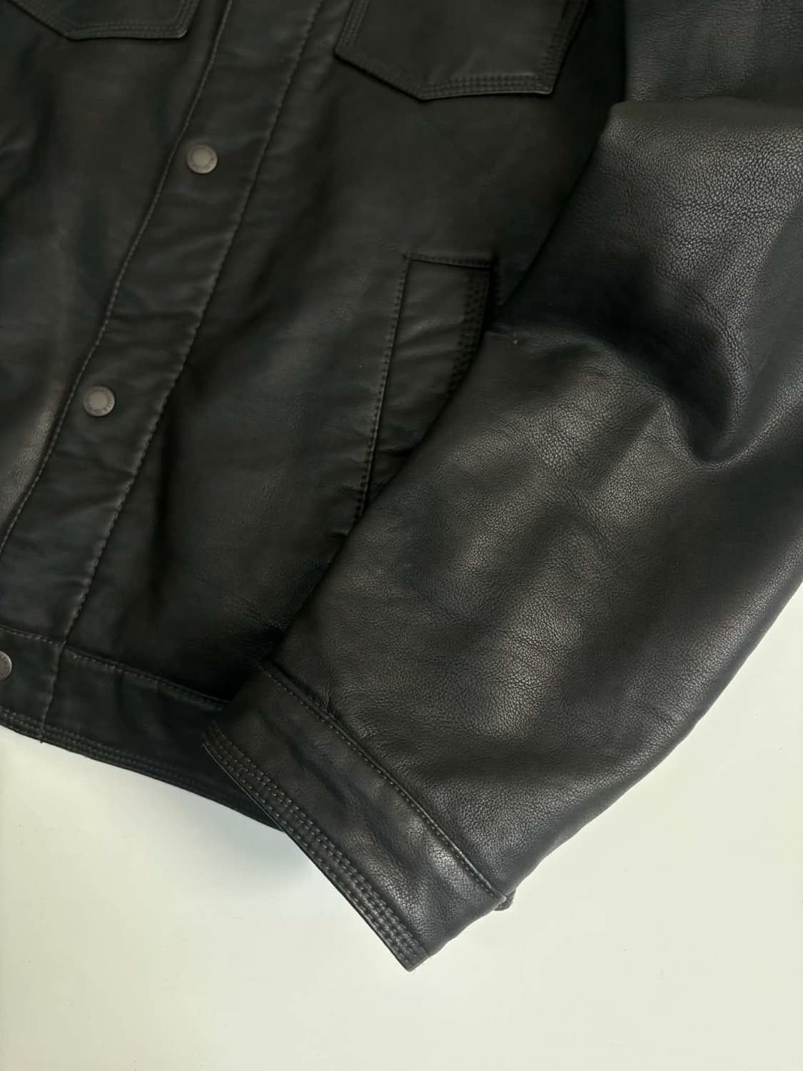 [M] 리바이스 가죽 쉐르파 트러커 자켓 상품이미지8