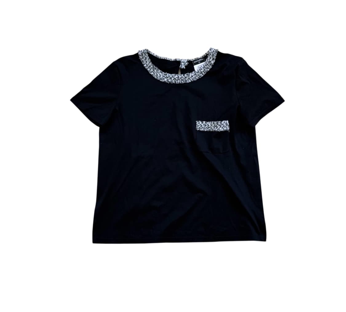 샤넬 트위드 컷 포켓 티셔츠 상품이미지1