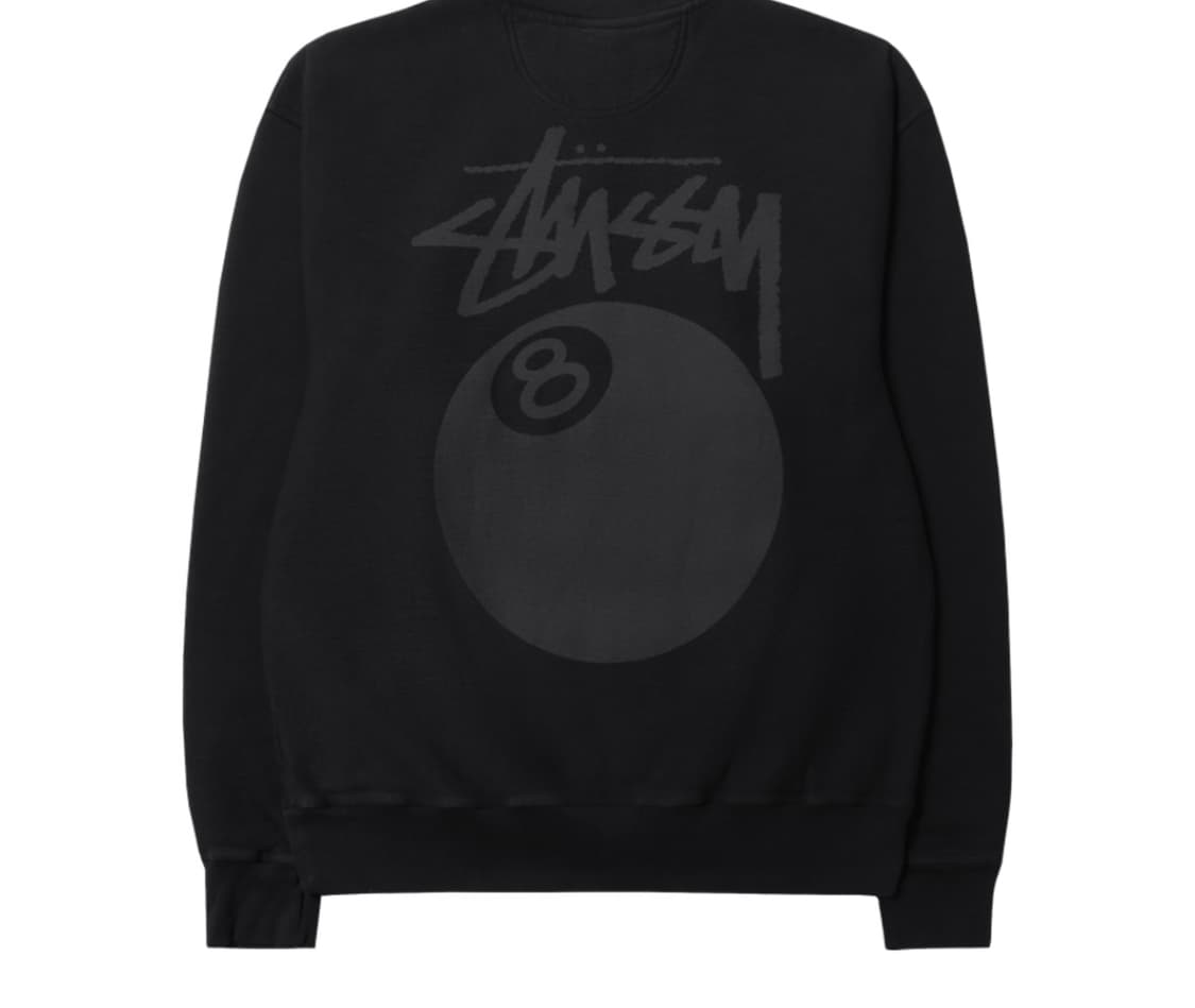 스투시 8볼 크루 피그먼트 다이드 블랙 2 상품이미지2