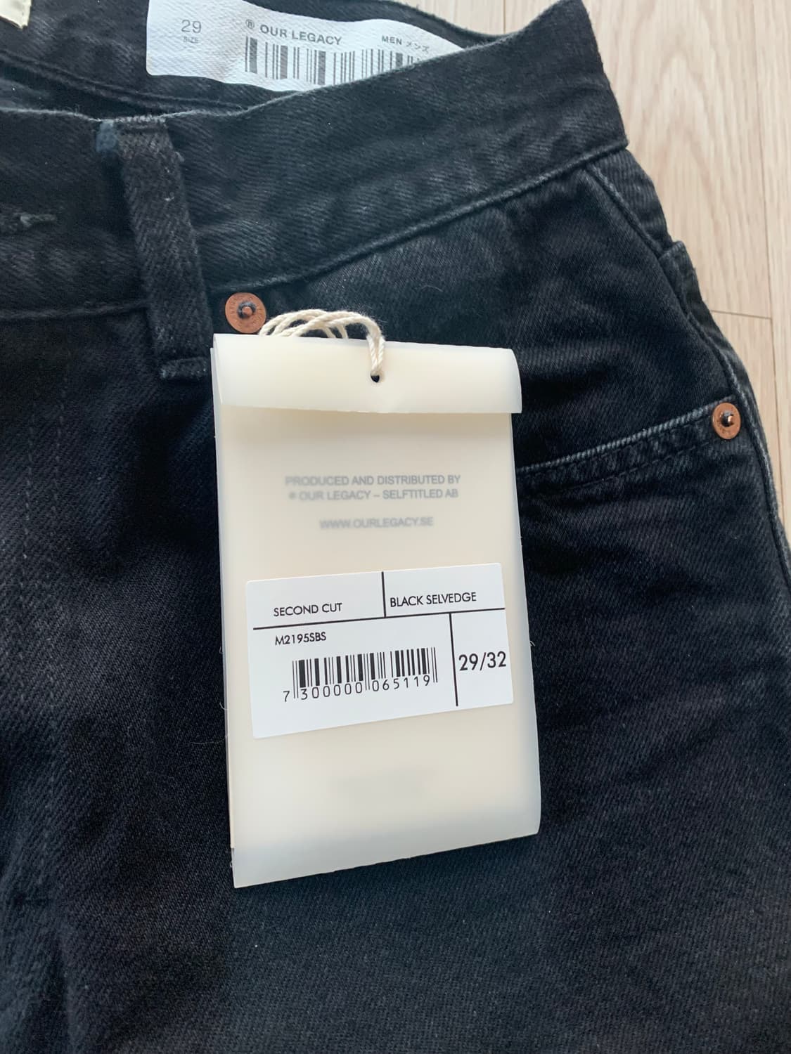 아워레가시 세컨드컷 블랙 셀비지데님 상품이미지3