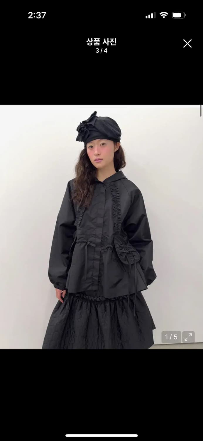 [구해요] 타입서비스 Ruffled Peplum Hoodie Jacket 상품이미지1