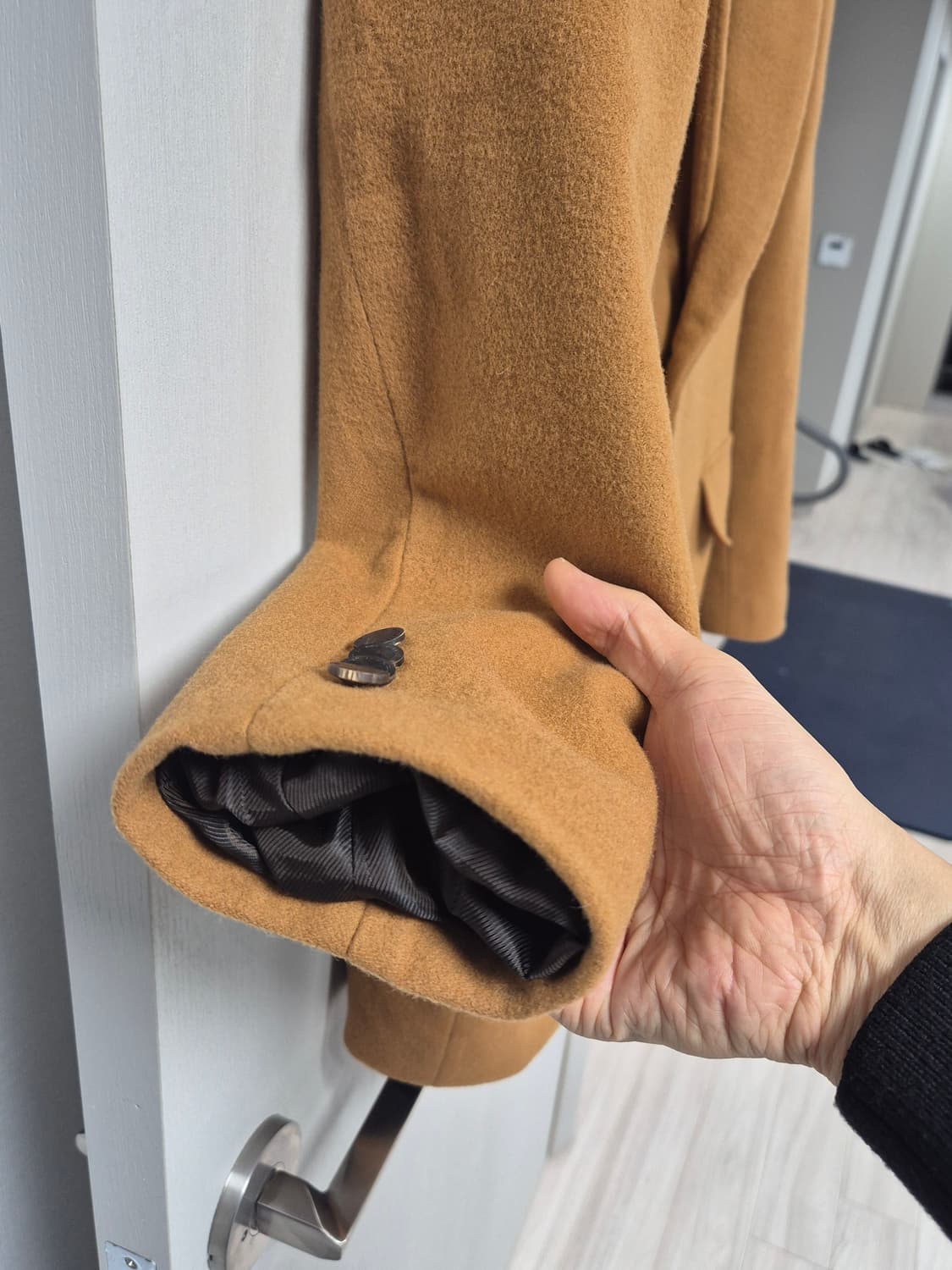 파렌하이트 카멜 자켓 코트 95에서 100 상품이미지5