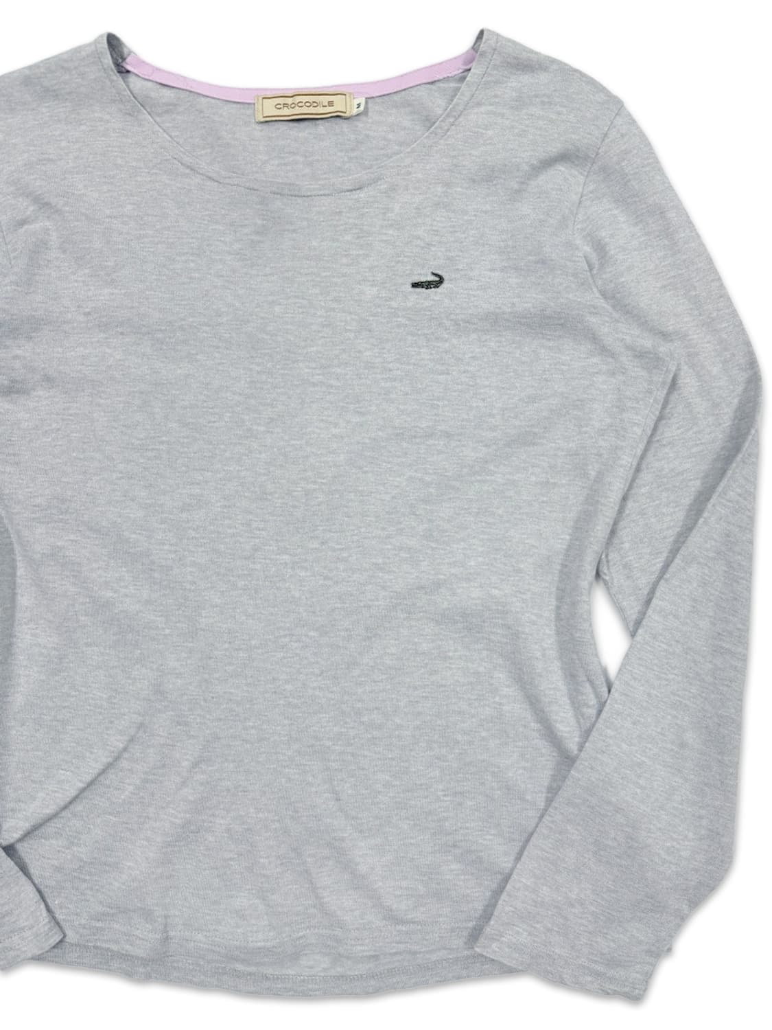 빈티지 크로커다일 그레이 긴팔티 상품이미지2