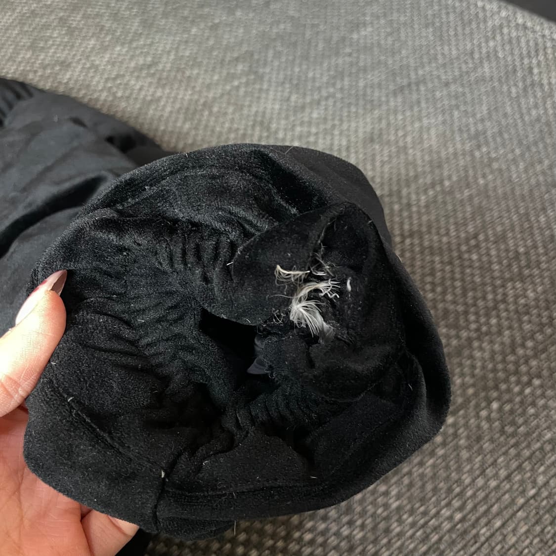 골라 블랙 스웨이드 빅로고 패딩 M 상품이미지8