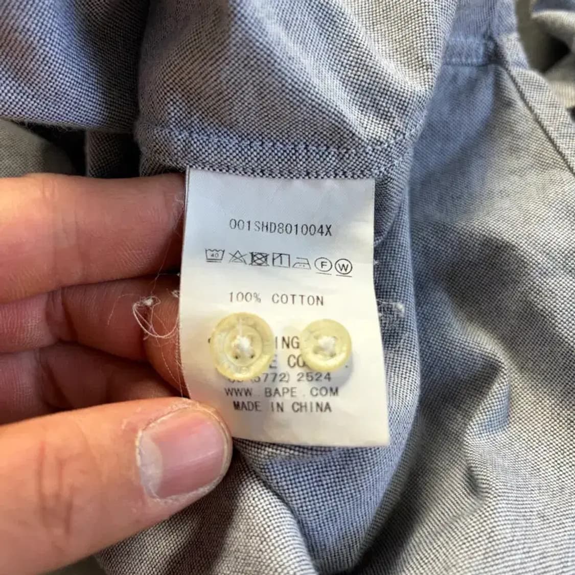 A Bathing Ape 긴팔 셔츠 XL 상품이미지9