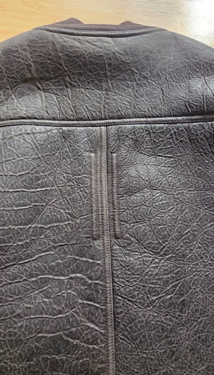 18FW 릭 오웬스 양가죽 레더 봄버 상품이미지8