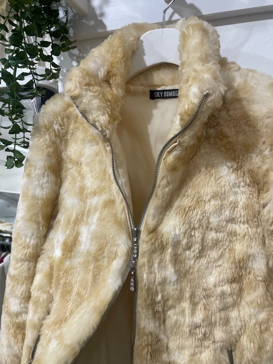 sky bomber two way fur zip-up 상품이미지8