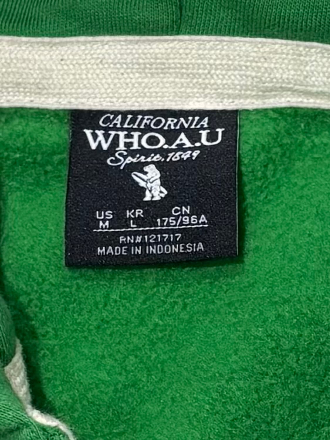 후아유 빅로고 후드집업 상품이미지6