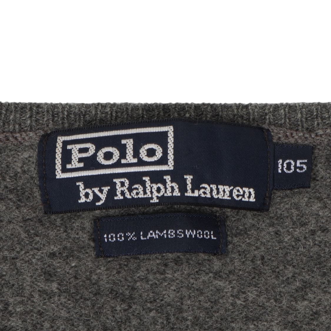 폴로 랄프로렌 챠콜그레이 램스울 브이넥 니트 상품이미지8