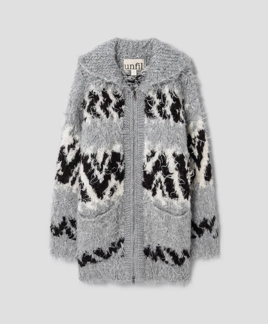 Unfil 언필 울 코위찬 핸드니트 자켓 상품이미지1