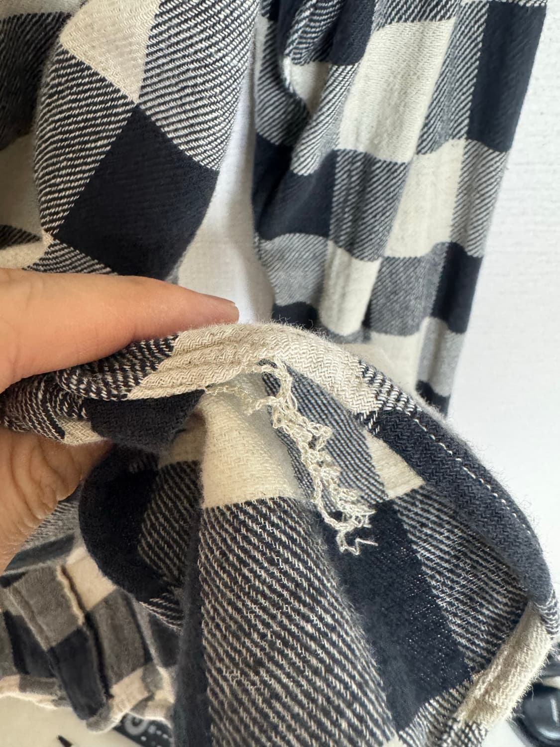 L RRL 버팔로 체크 트윌 워크 블랙 화이트 체크 셔츠 상품이미지7