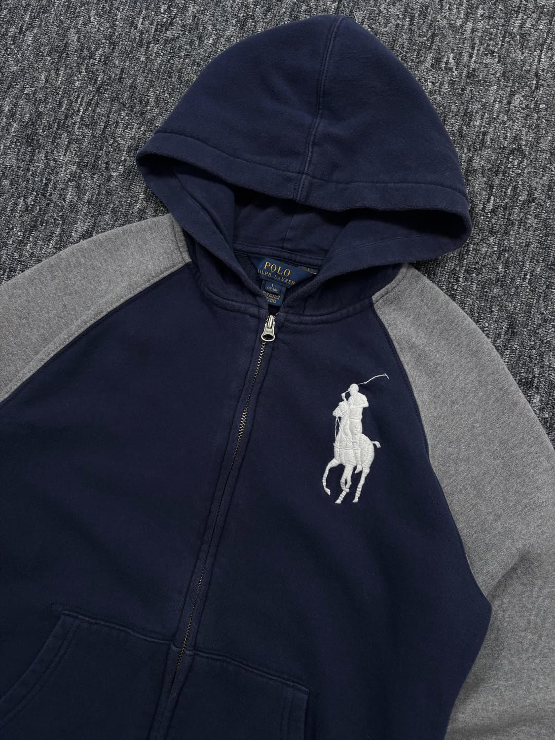 폴로 빅포니 배색 후드집업 상품이미지5