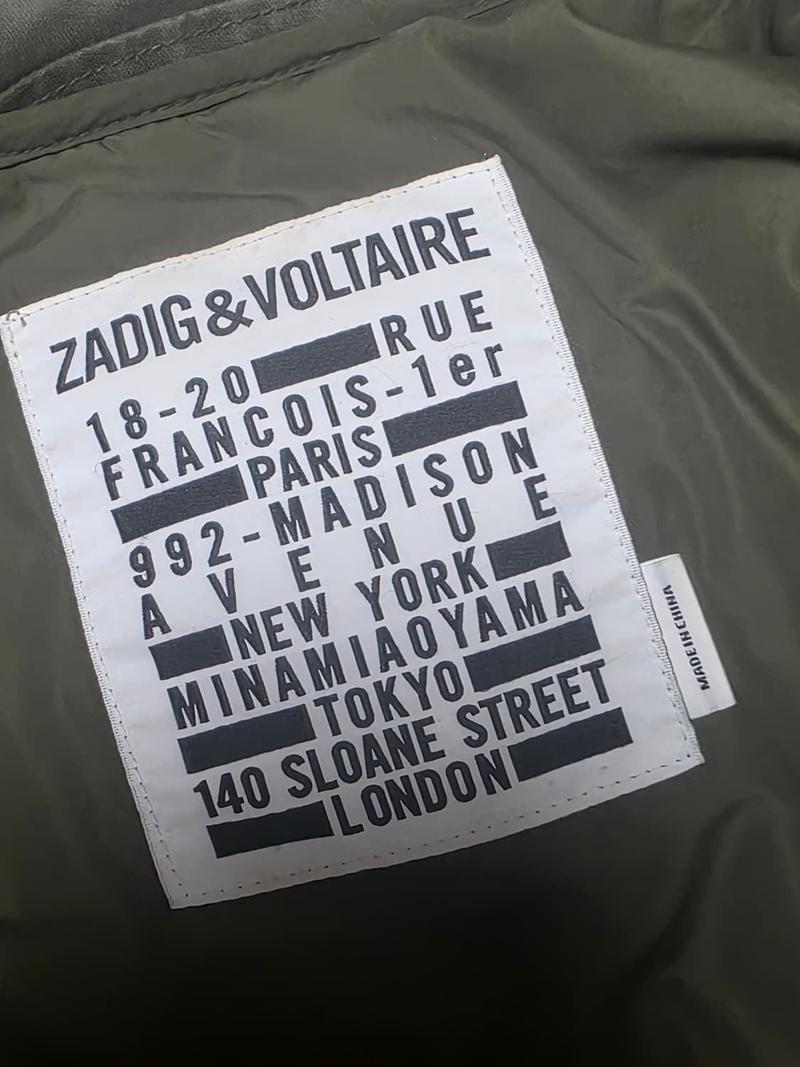 자딕앤볼테르 야상 코트 판매합니다 상품이미지5