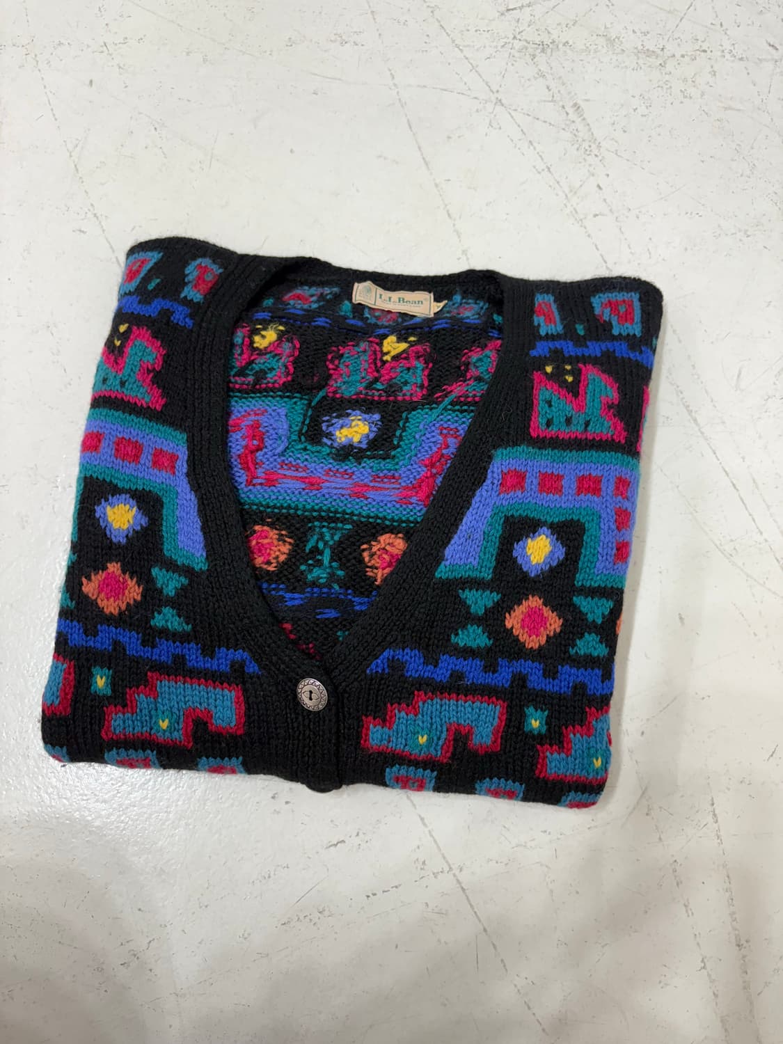 80’s LL Bean Cable Knit Wool Cardigan 상품이미지9