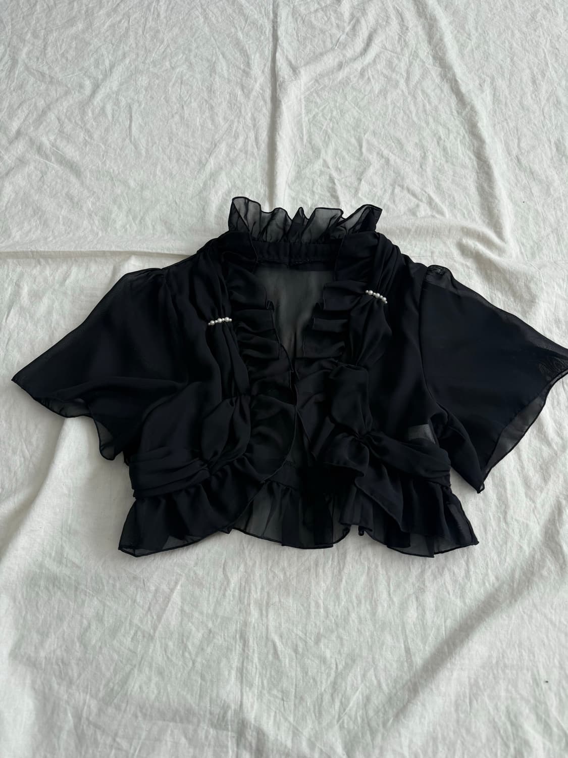 블랙 페어리 로딕 로걀 크롭 볼레로 상품이미지1