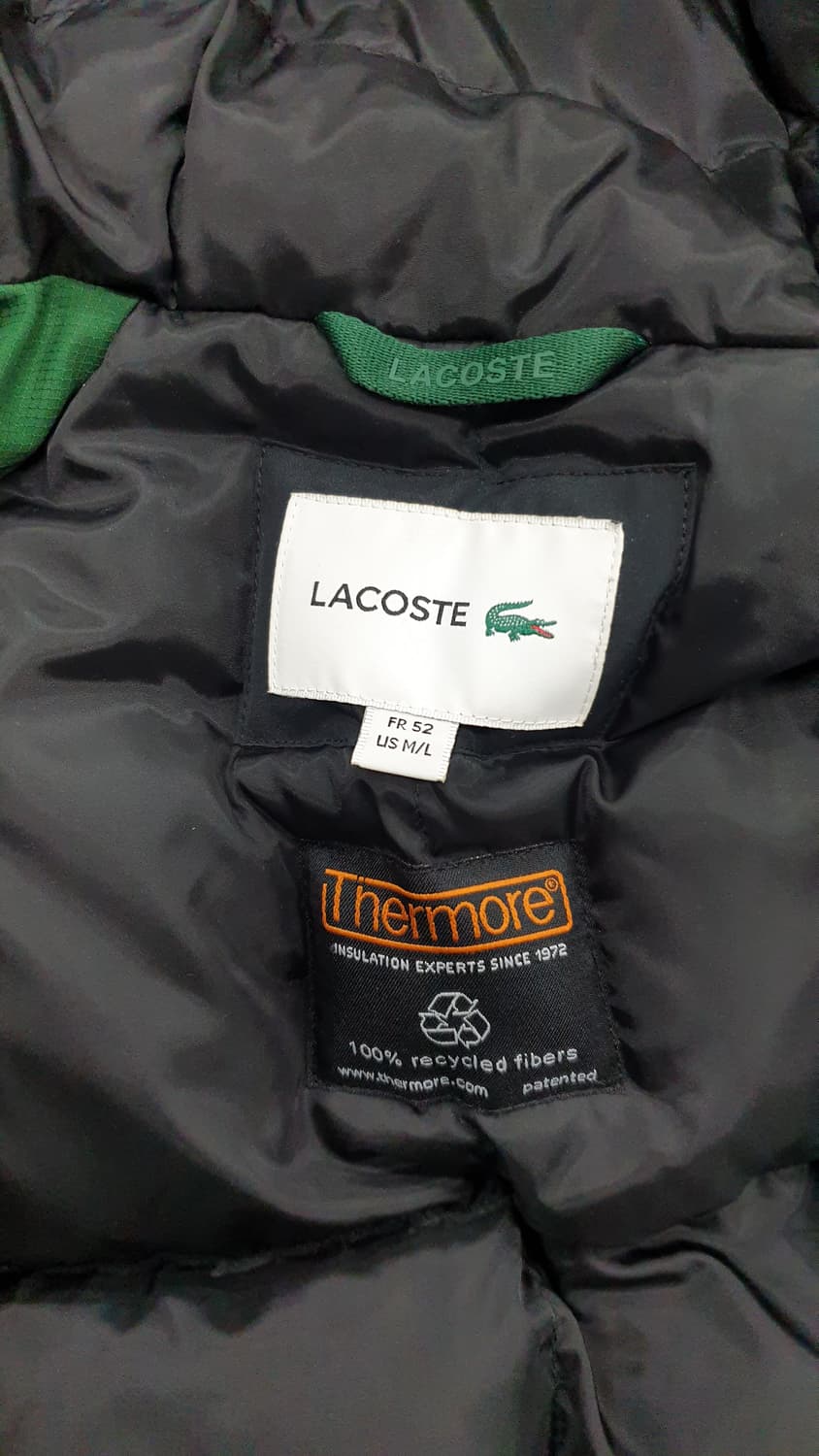 라코스테 남성 에코다운 롱패딩 FR 52 상품이미지7
