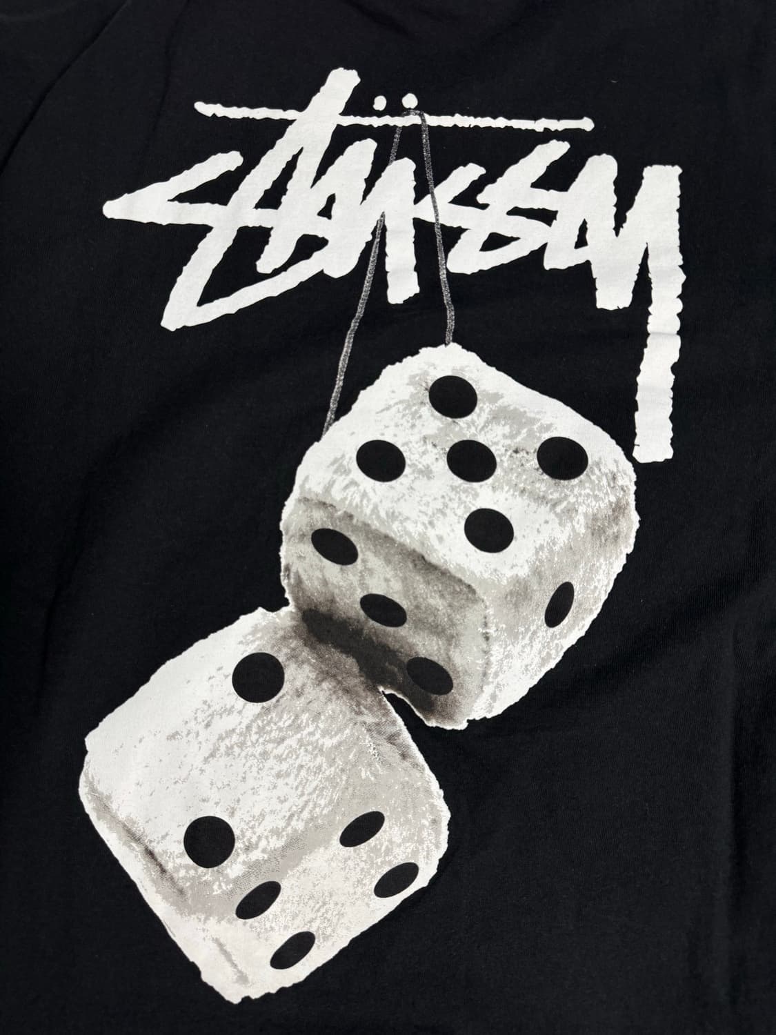 스투시 퍼지 다이스 티셔츠 블랙 L 상품이미지3