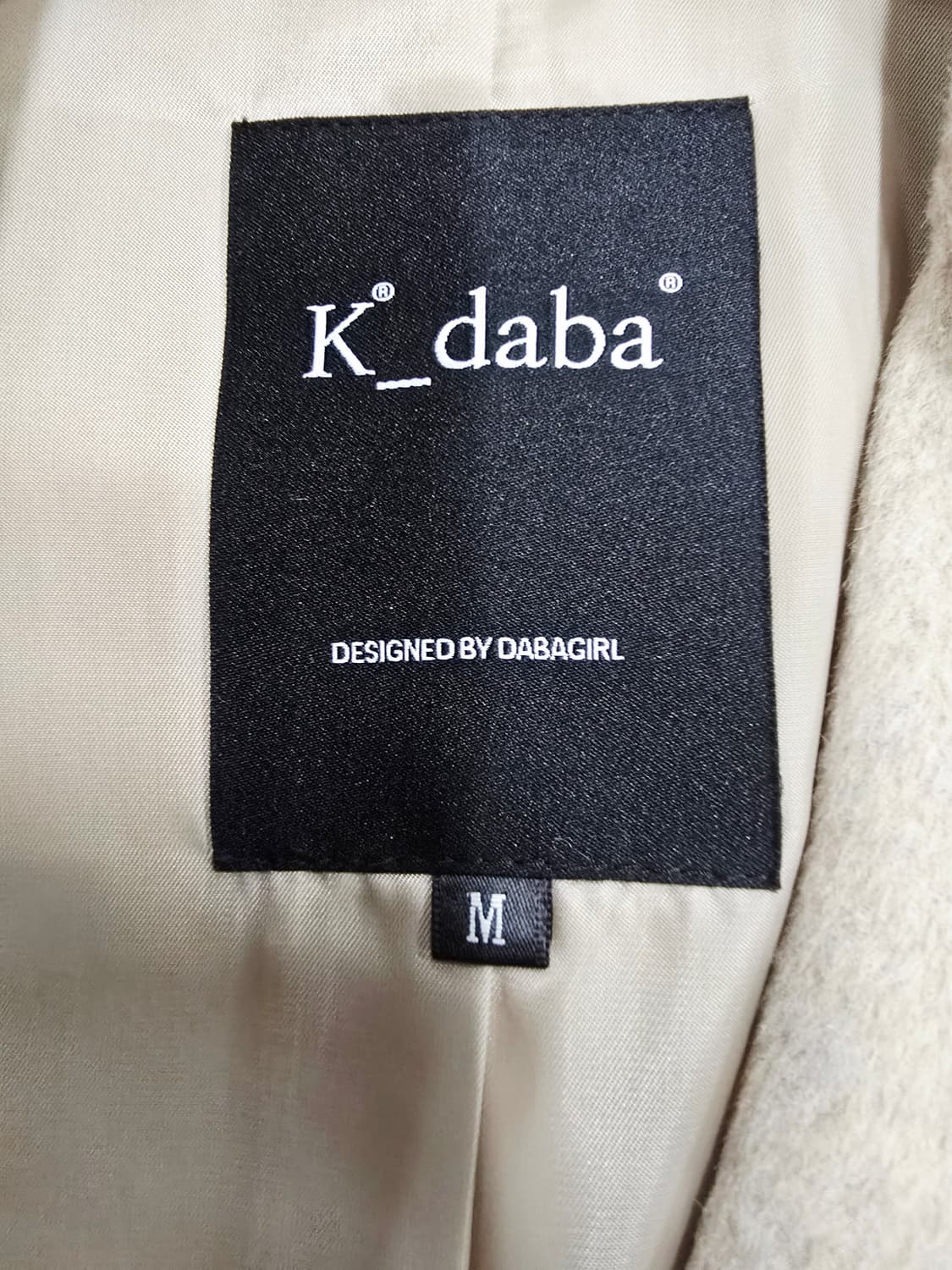 K_daba 핸드메이드 울코트 아이보리 자켓 상품이미지8