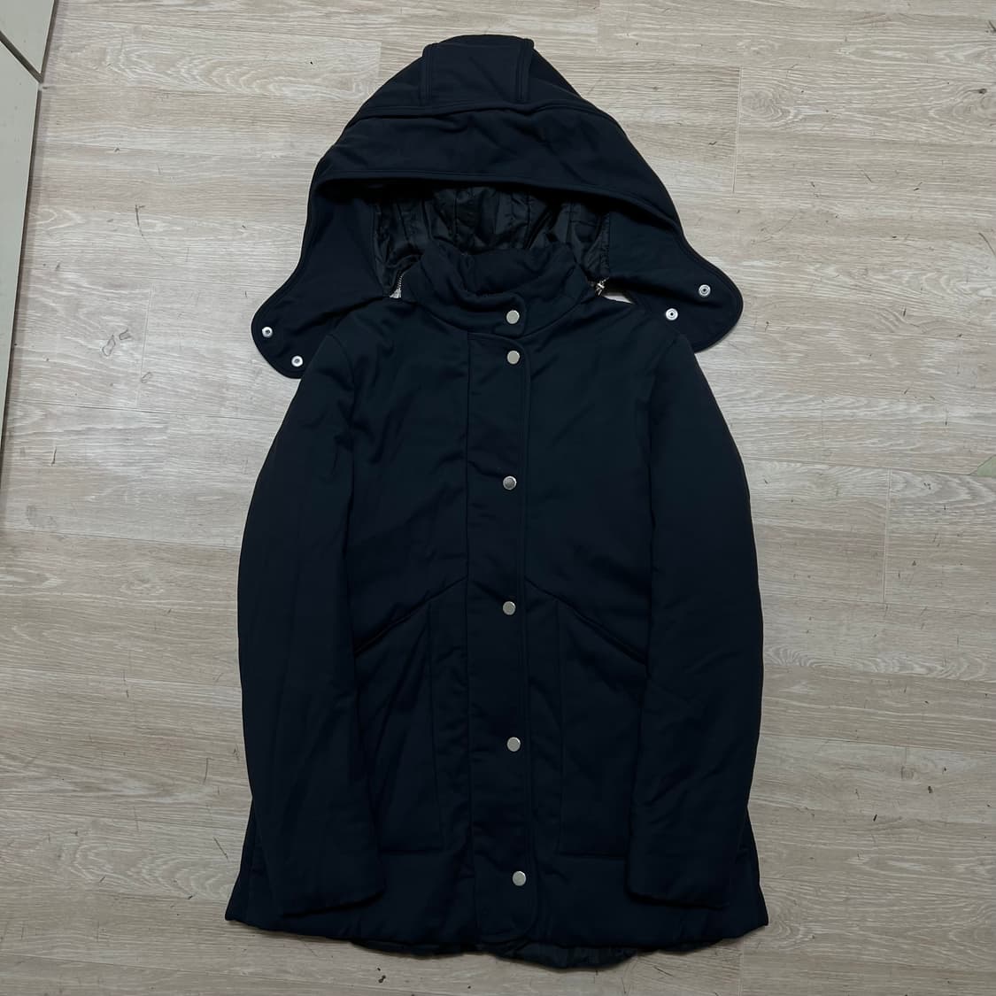 maje 마쥬 여성 프리미엄 비스코스 후드 패딩 [다크네이비] S/90 상품이미지1