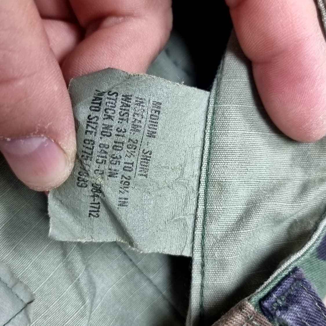 미군 우드랜드 군복 바지 하의(미듐숏) 상품이미지6