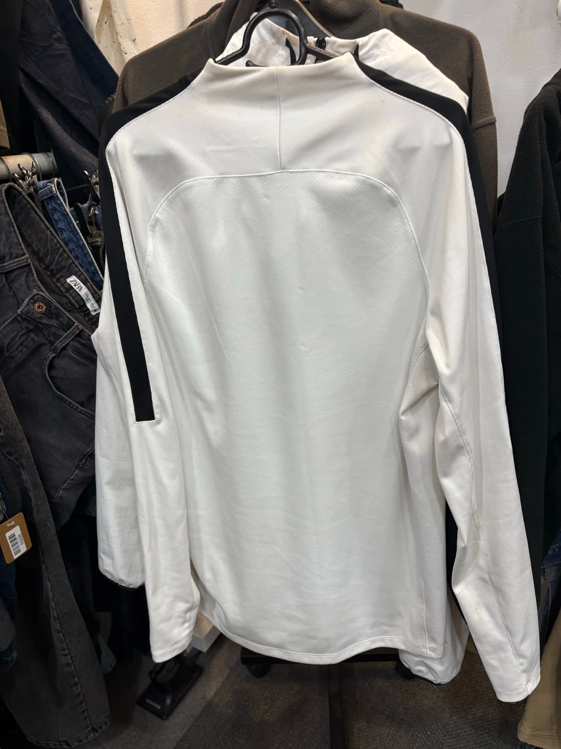 나이키 아노락 반집업 화이트 M L사이즈 상품이미지4