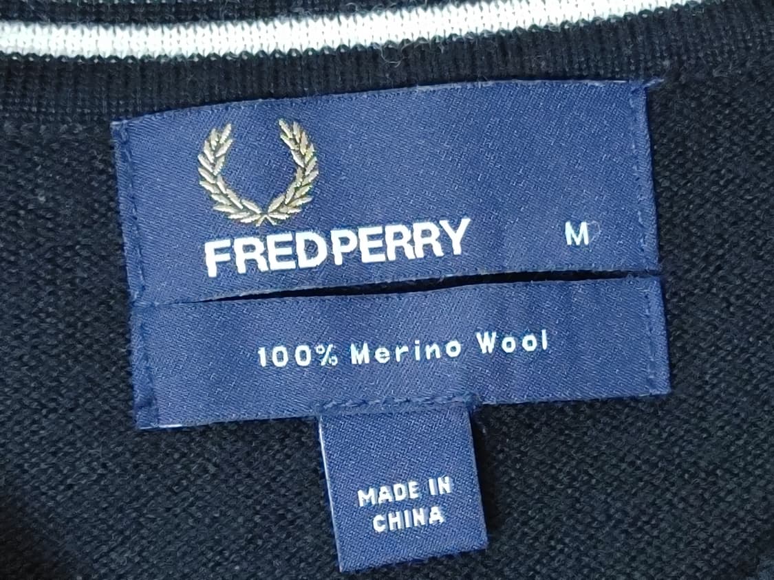 FRED PERRY 프레드페리 메리노울 긴팔 라운드 니트티 상품이미지5