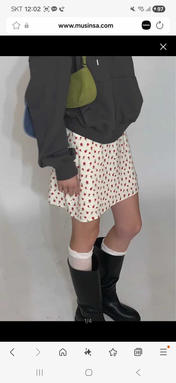 위드아웃썸머 플라워 미니 스커트 상품이미지1