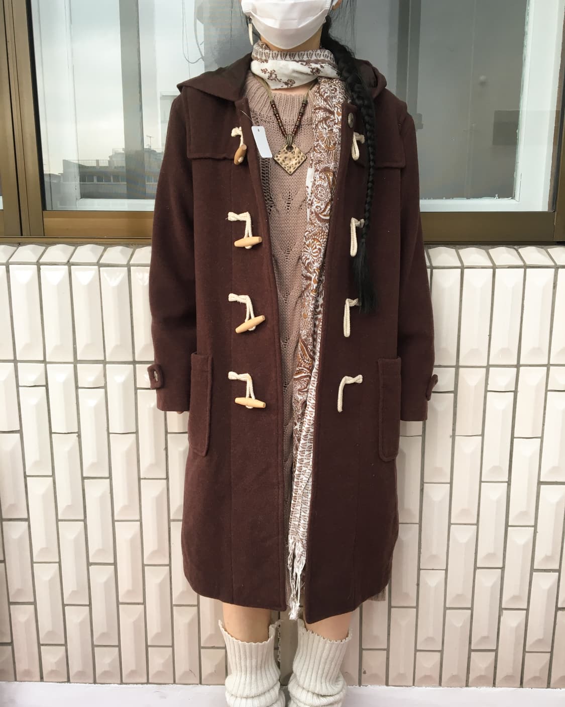 Duffle button hood coat 상품이미지7
