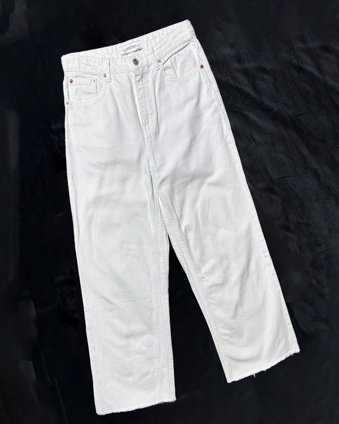 일본빈티지 ZARA 화이트 데님 상품이미지1