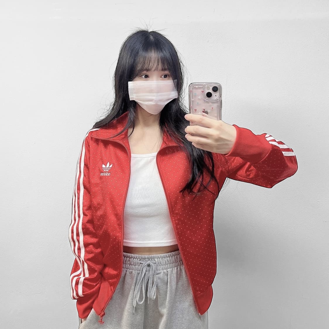 아디다스 립 도트 파이어버드 트랙탑 져지 레드 상품이미지1