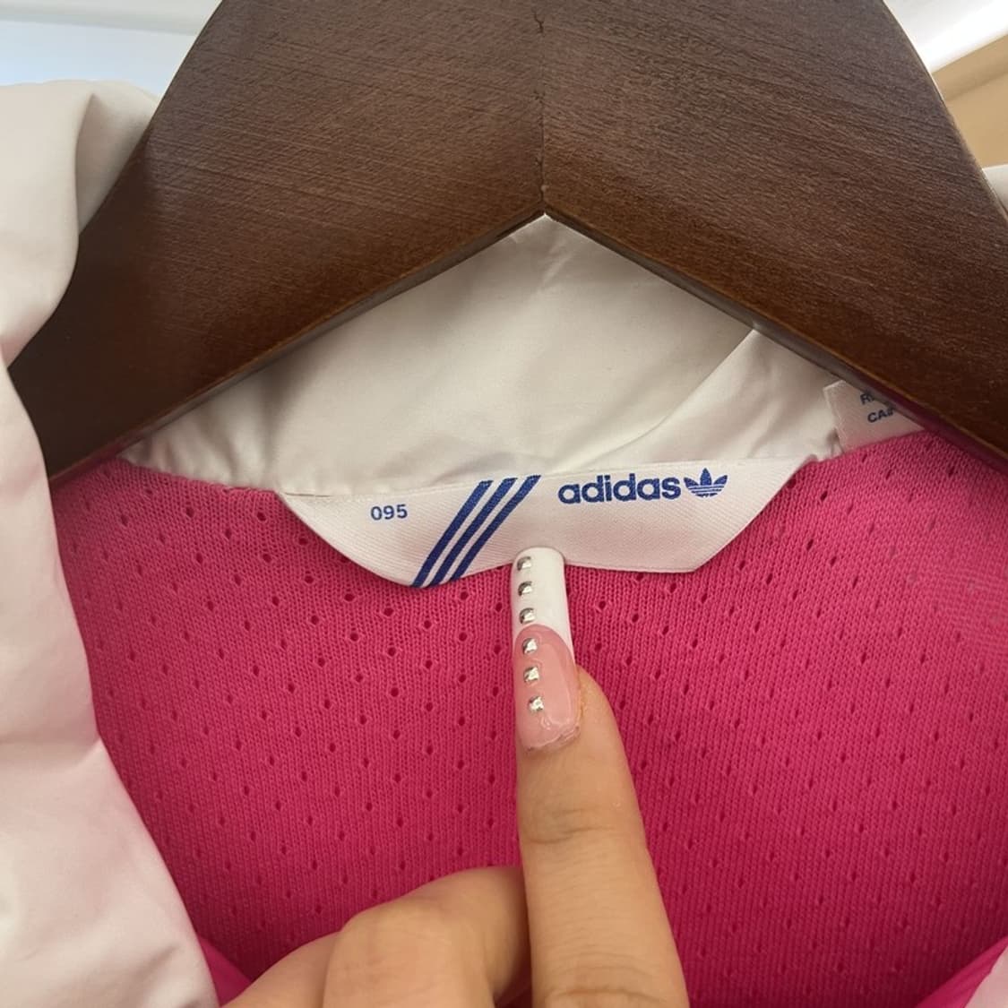 아디다스 Y2K 레트로 대장급 퍼플핑크 바람막이 자켓 95 C12511 상품이미지5