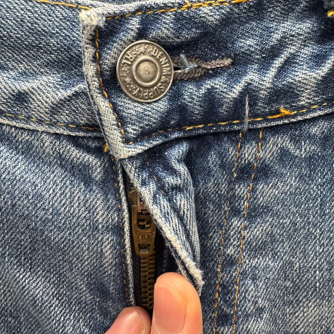 데님 앤 서플라이 랄프로렌 데님 팬츠 후면 패치 포인트 연청 상품이미지5