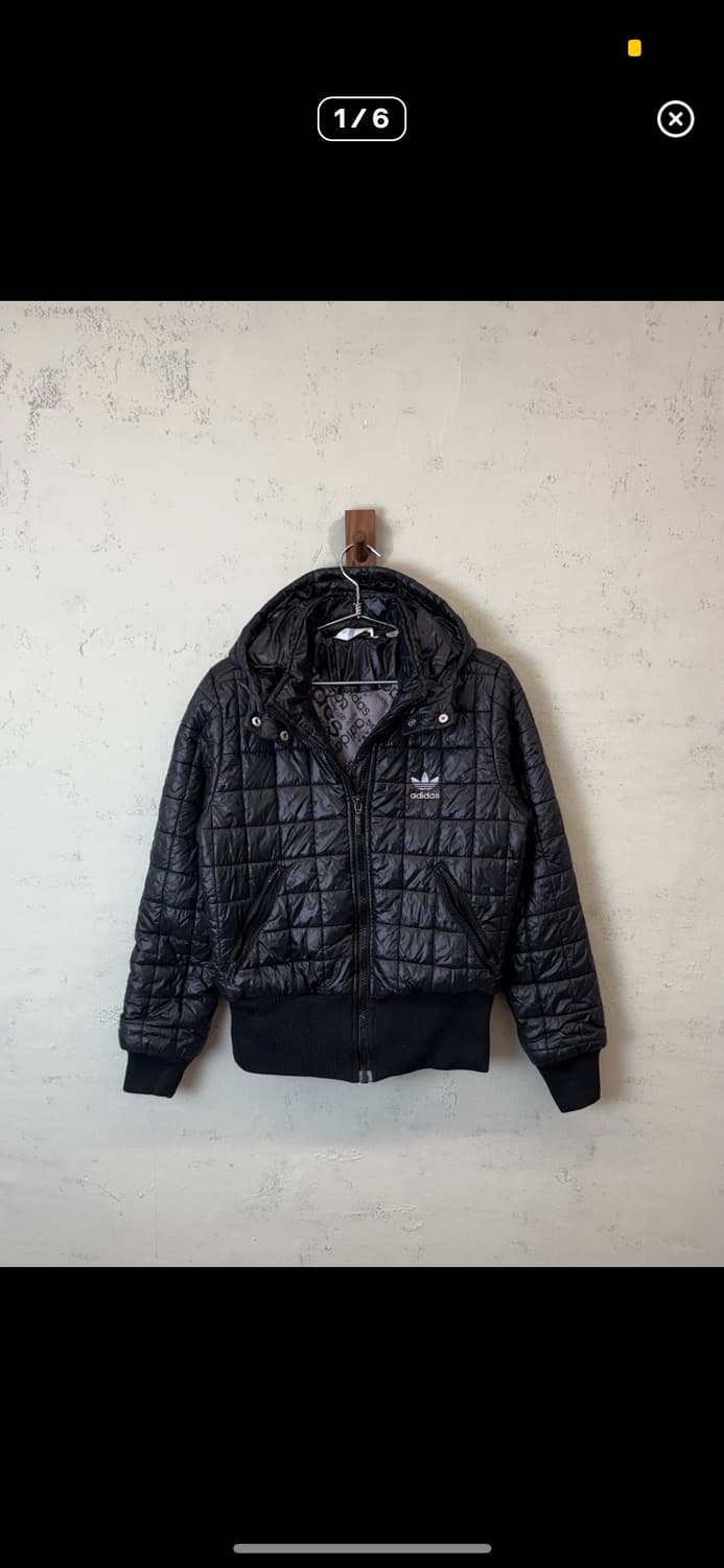 아디다스 경량패딩 빈티지 퀄티드 숏점퍼 상품이미지1