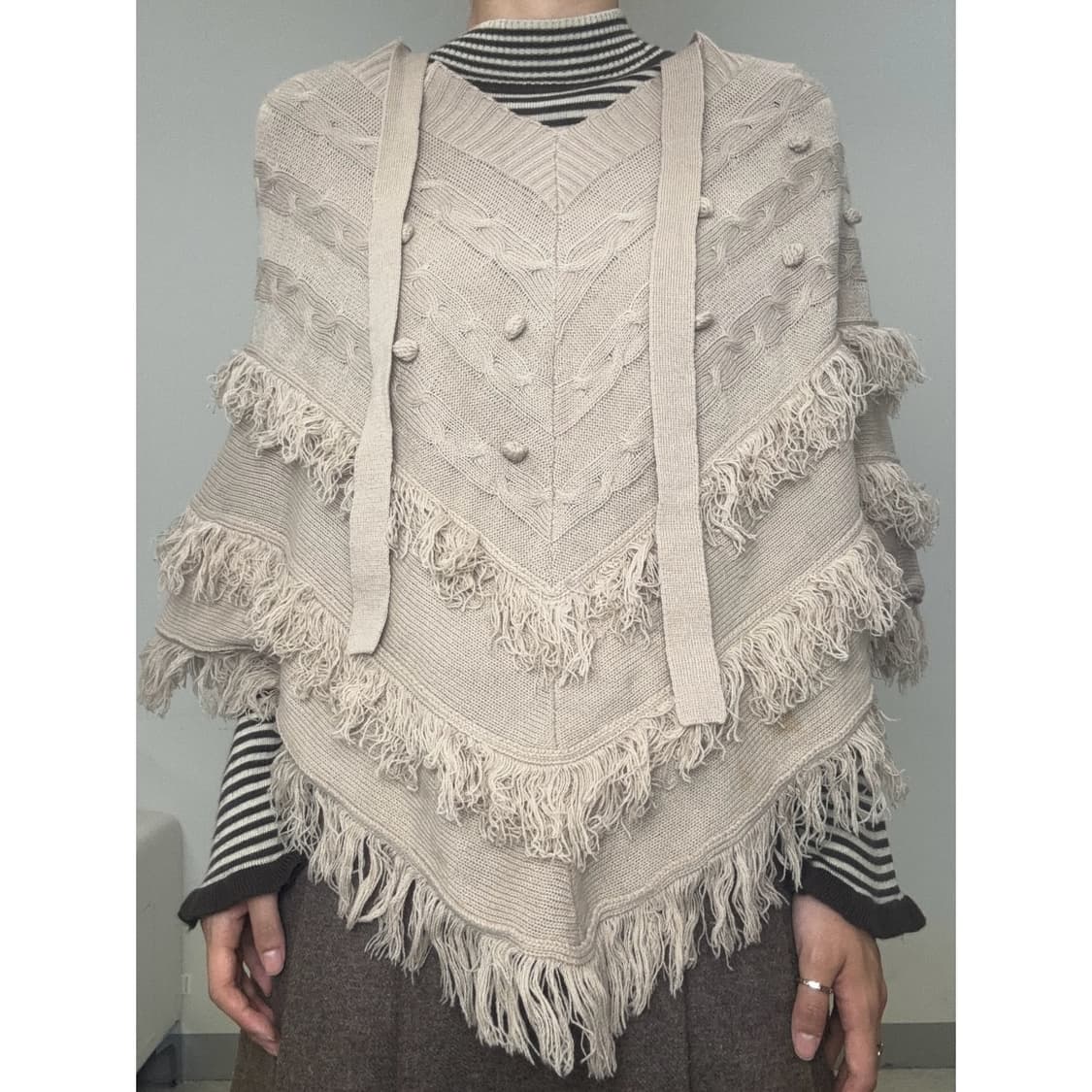 빈티지 브라운 케이프 망토 상품이미지5