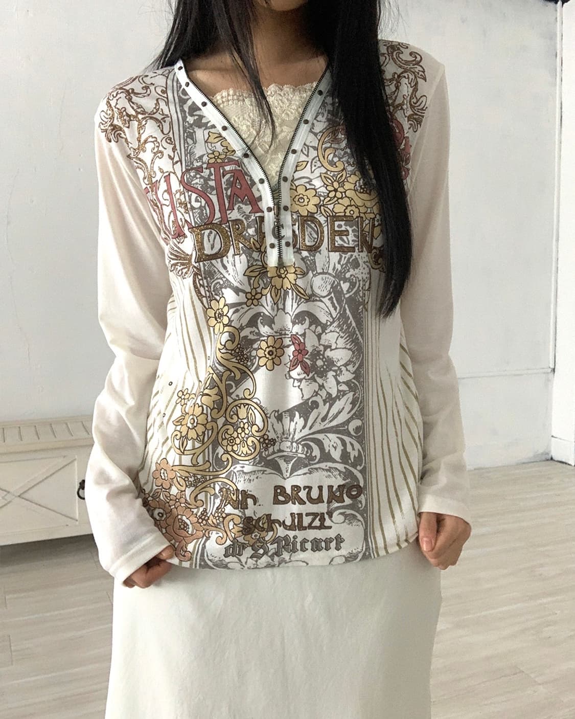 Y2K Graphic Printed Long Sleeve 상품이미지8