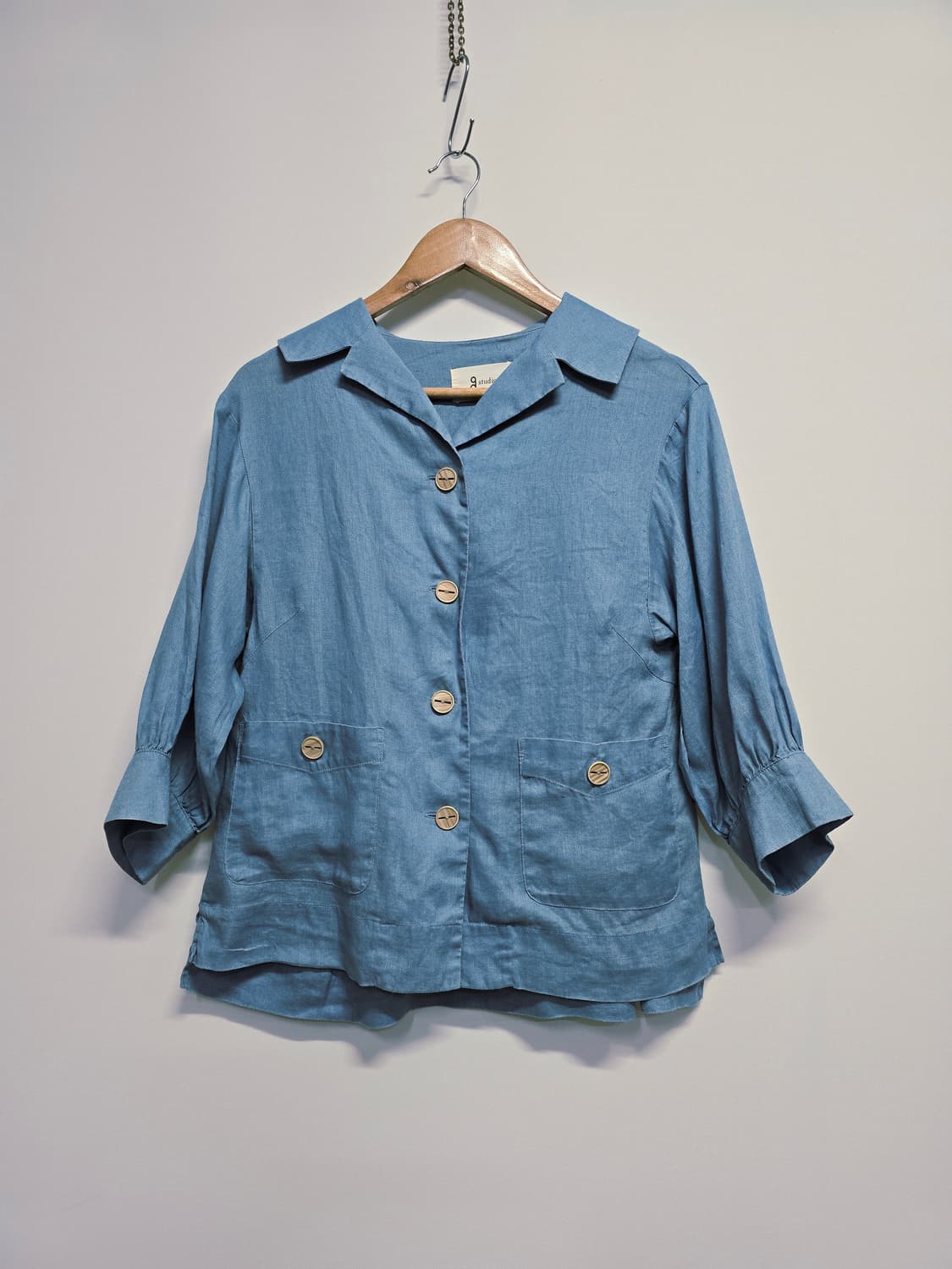 지스튜디오  블루 린넨 자켓 66 상품이미지1
