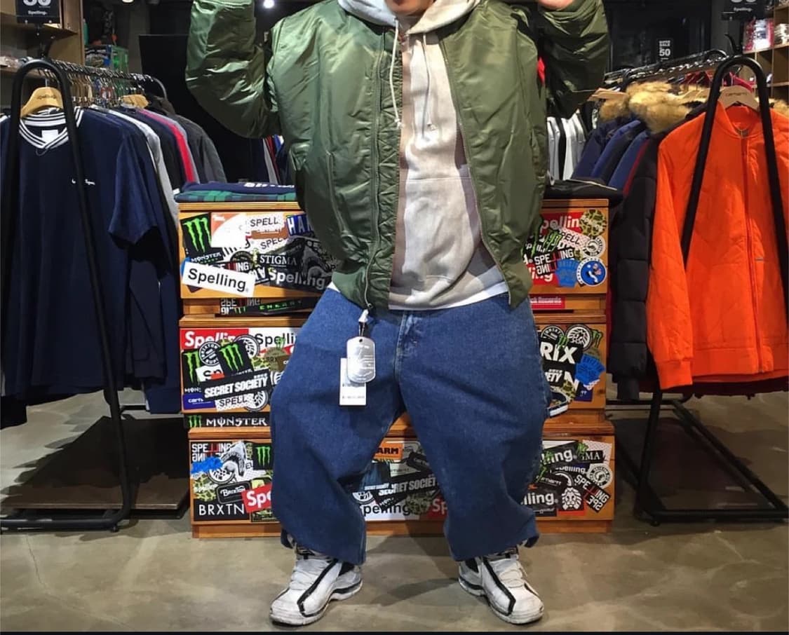 [34] 00s 타미힐피거 백포켓 빅로고 루즈 배기 진 데님 팬츠 상품이미지7