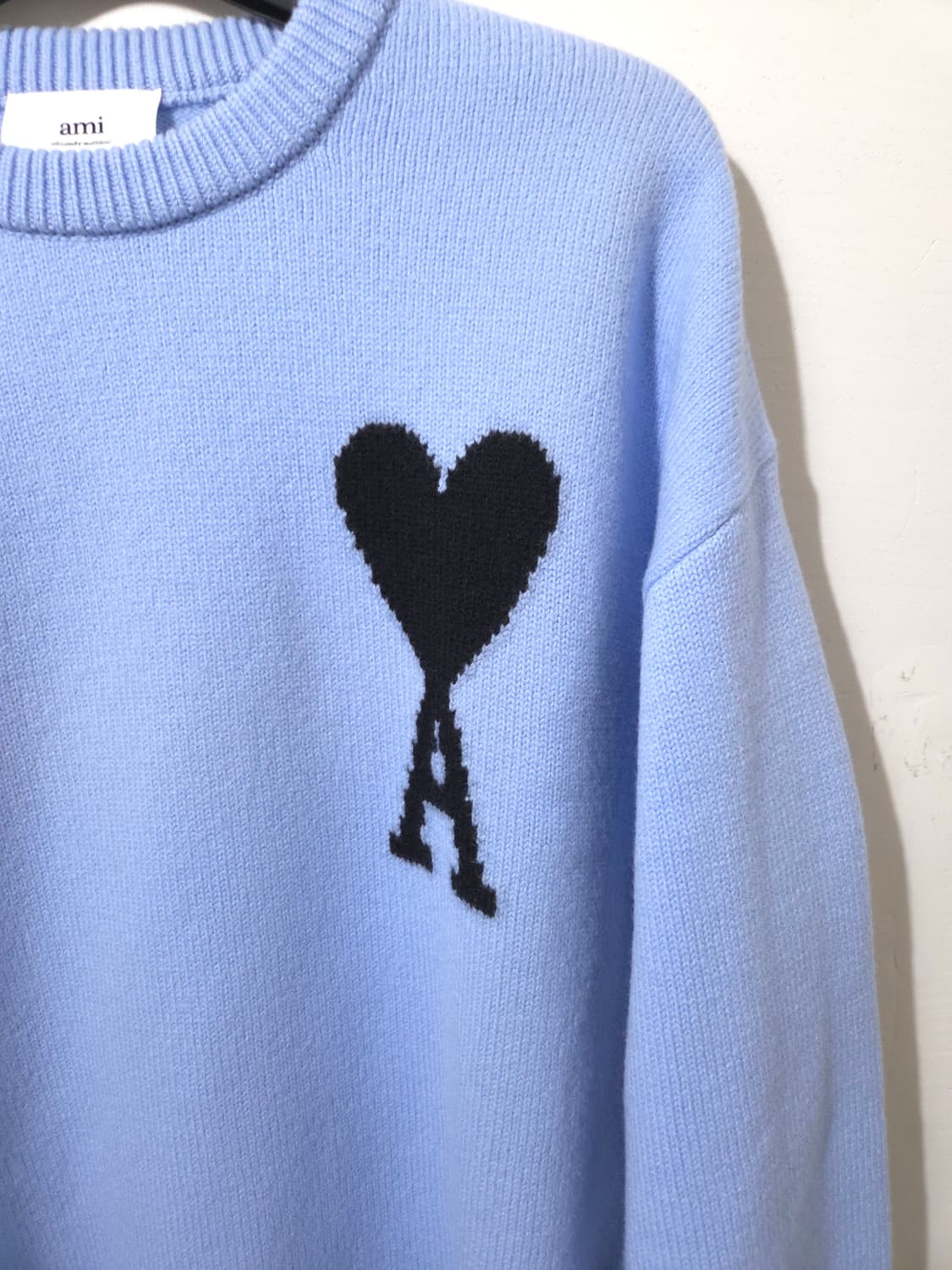 [새상품급] 아미 인타르시아 빅로고 하트 스웨터 니트 L Size 상품이미지4